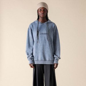 Mizuno MUGEN SPORTSTYLE HOODIE Sportstyle schoenen Blauw Dames/Heren Maat S