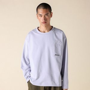 Mizuno Heavy  Long Sleeve T-Shirt Sportstyle schoenen Thistle Dames/Heren Maat M