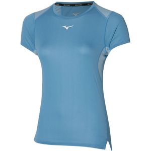 Mizuno DRYAEROFLOW T-SHIRT Hardloopschoenen Parisian blue Dames Maat S