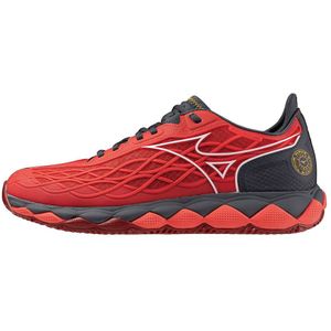 Mizuno WAVE ENFORCE TOUR CC Tennisschoenen Radiant Rood/Wit/Ebony Dames/Heren Maat 42,5