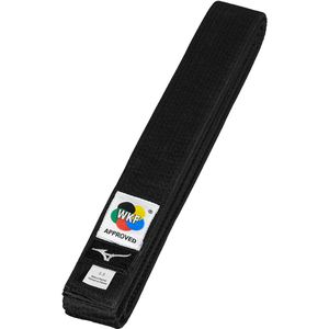 Mizuno WKF black belt RB Zwart Dames/Heren Maat 3+