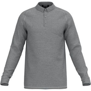 Mizuno Melange L/S Polo Grijs Heren Maat M