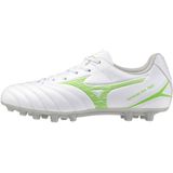 Mizuno MONARCIDA NEO III SELECT JR AG Voetbalschoenen Wit/neon green Junior Maat 33