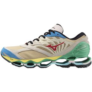 Mizuno WAVE PROPHECY LS Sportstyle schoenen Mojave Desert/High Risk Rood/Diva Blauw Dames/Heren Maat 39.0