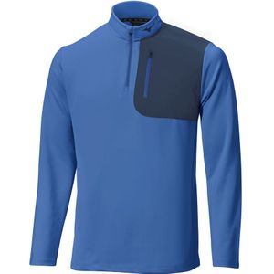 Mizuno Essential 1/4 Zip Dazzling Blauw Dames/Heren Maat S