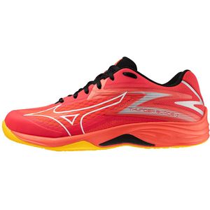 Mizuno THUNDER BLADE Z Volleybalschoenen Radiant Rood/Wit/Carrot Curl Dames/Heren Maat 40