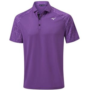 Mizuno Fragma Drop Polo Royal Lilac Heren Maat S