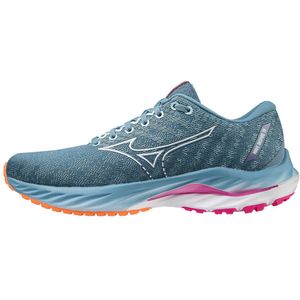 Mizuno Wave Inspire 19 Hardloopschoenen Provincial Blauw/Wit/807 C Dames Maat 37