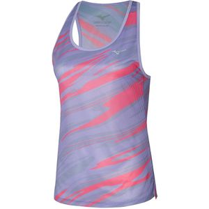 Mizuno DryAeroFlow Graphic Tank Pastel Lilac Dames Maat XL