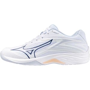 Mizuno LIGHTNING STAR Z7 Jr. Volleybalschoenen Wit/PeachParfait/HalogenBlauw Junior Maat 33