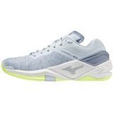 Mizuno WAVE STEALTH NEO Handbalschoenen Heather/Wht/NeoLime Dames Maat 37