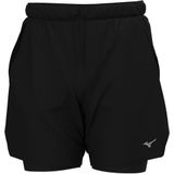 Mizuno - Core 7.5 Inches 2in1 Short - Zwart - Korte Broeken