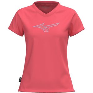 Mizuno Athletics RB T-shirt Calypso Coral Dames Maat XS