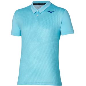Mizuno Charge Shadow Polo Blauw Glow Heren Maat S