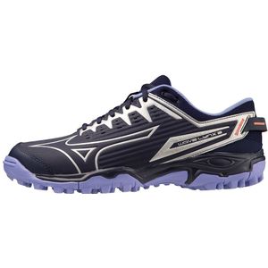 Mizuno WAVE LYNX 2 Hockeyschoenen EBlauw/TechGroen/Lolite Dames/Heren Maat 42,5