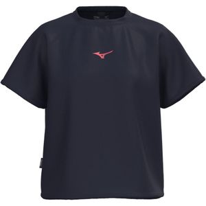 Mizuno Athletics Graphic T-shirt Baritone Blauw Dames Maat XS