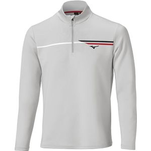 Mizuno Brze TStripe 1/4 Zip Grijs Heren Maat S