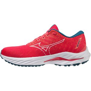 Mizuno Wave Inspire 19 Hardloopschoenen Paradise Roze/Wit/Ink Blauw Dames Maat 37