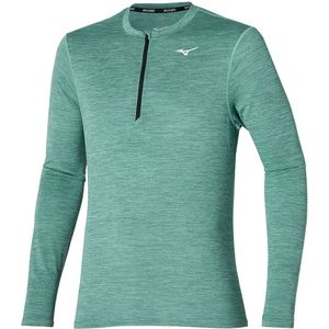 Mizuno IMPULSE CORE LONGSLEEVE Mineral Blauw Heren Maat S