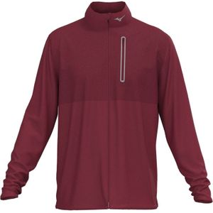 Mizuno Melange Reflect Jacket Burgundy Heren Maat S