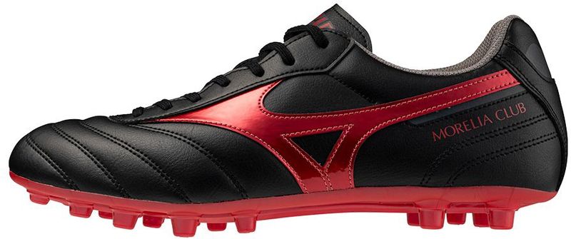 Mizuno - MORELIA II CLUB AG - Voetbalschoenen - Zwart - 40th Rood/Zwart sand - Maat 44