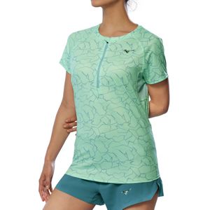Mizuno GRAPHIC TRAIL T-SHIRT Hardloopschoenen Neomint Dames Maat S