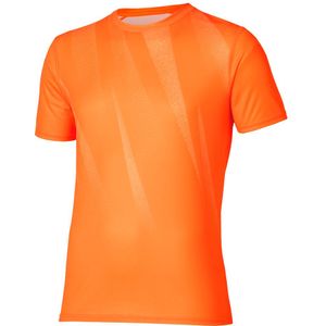 Mizuno Core Graphic Short Sleeve Tee Tangelo Heren Maat S