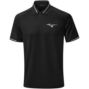 Mizuno Ace Polo Zwart Heren Maat S