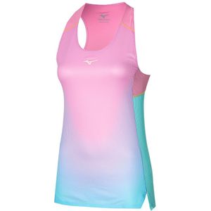 Mizuno Aero Tank Blauw Glow Dames Maat XL