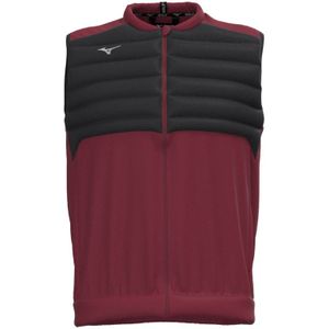Mizuno Hybrid Bomber Gilet Burgundy Heren Maat S