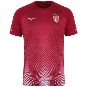 Mizuno Short sleeve Training Shirt AS Monaco Men Bordeaux Heren Maat M