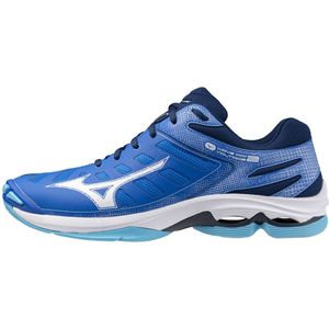 Mizuno WAVE VOLTAGE 2 Volleybalschoenen Mugen blue/white/estate blue Dames/Heren Maat 48.5