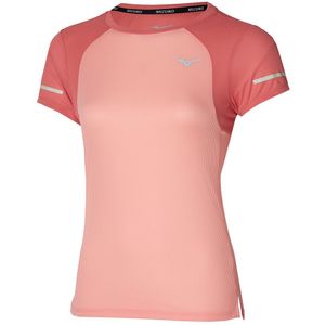 Mizuno DryAeroFlow Tee Apricot Blush Dames Maat XL