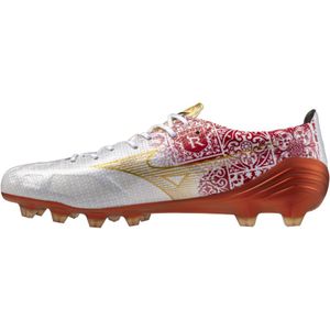 MIZUNO Alpha SR4 JAPAN Voetbalschoenen Wit/gold/high risk red Dames/Heren Maat 39