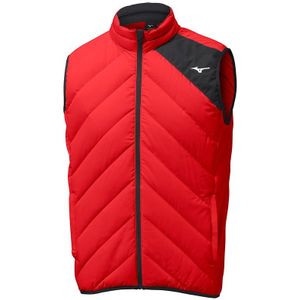 Mizuno Breath Thermo Move Down Gilet Rood Heren Maat XXL