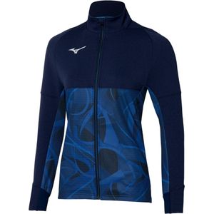 Mizuno PARIS ATHLETE HYBRID WARM UP JACKET Navy blue Dames Maat XS