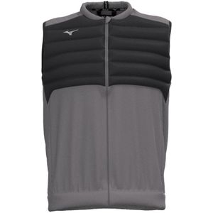 Mizuno Hybrid Bomber Gilet Charcoal Heren Maat S