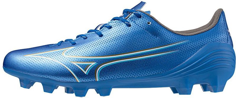 MIZUNO - ALPHA SELECT - Voetbalschoenen - Laser Blue/White/Gold - Kunstleer