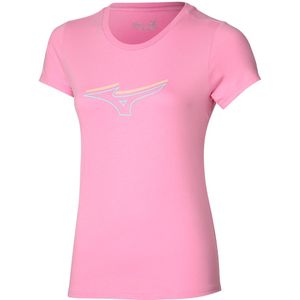 Mizuno Athletics RB Tee Lilac Chiffon Dames Maat L
