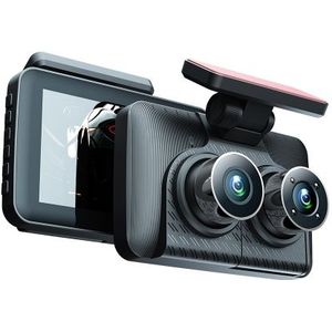 Dash Cam vorne und hinten innen 3 Kameras 1080+720+480P 4in Auto Rückspiegel