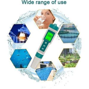 7 in 1 Wasserqualitätsprüfgerät Tragbarer digitaler Wasserqualitätsprüfstift PH/TDS/EC/Salinity/ORP/S.G/Temperaturmessung (mit Hintergrundbeleuchtung)