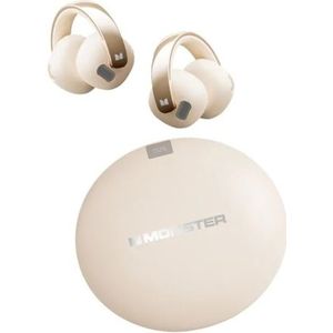 MONSTER XKT30 Wireless Ohr-Clips Kopfhörer Leichtgewichtige echte Open-Ear-Kopfhörer Geräusche Stornieren BT 5.4 Wireless Ohrhörer Sport Kopfhörer mit Mikrofon