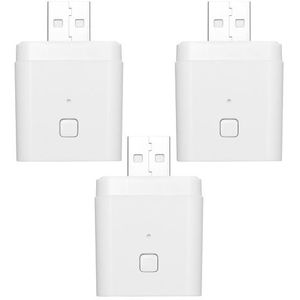 3PCS Tuya Micro 5V Wireless USB Smart Adapter flexibel und tragbare machen USB-Geräte intelligent über Tuya APP Sprachsteuerung kompatibel mit Alexa Google Home