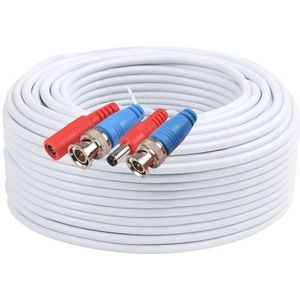 60 Fuß BNC Video-Stromkabel Kabel 2MP All-in-One Video-Überwachungskamera-Kabel mit Anschlüssen für CCTV-Kamera-DVR-System