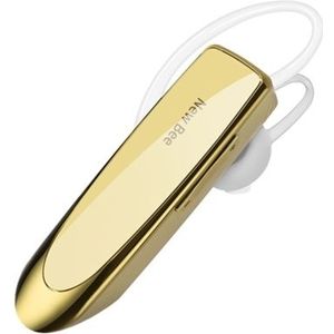 NEW BEE Single Wireless BT Headset Kopfhörer Geräuschunterbrechen Mic Sport Kopfhörer Freisprecher Ohrhörer 24 Stunden Fahren 60 Tage Standby Zeit für Büroreisen Fahren