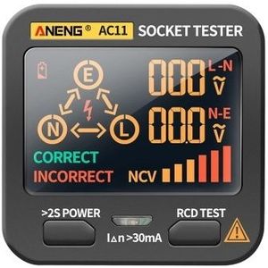ANENG AC11 Steckdosentester LCD-Anzeige für elektrischen Lecksucher