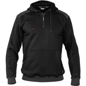 Dassy Indy Sweater met kap Zwart/Antracietgrijs