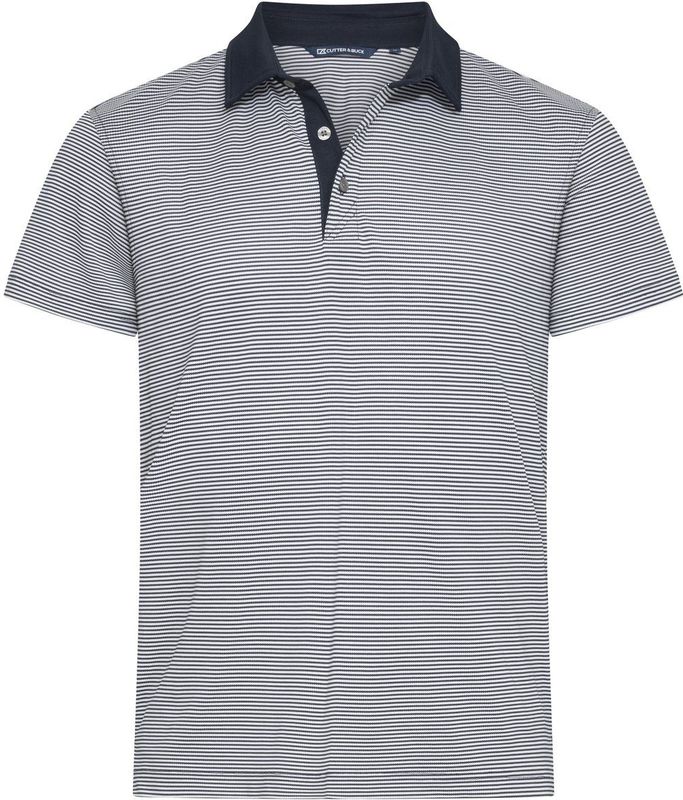 Cutter & Buck Virtue Polo Stripe Heren Dark Navy maat S