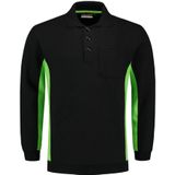 Tricorp 302001 Polosweater Zwart-Lime