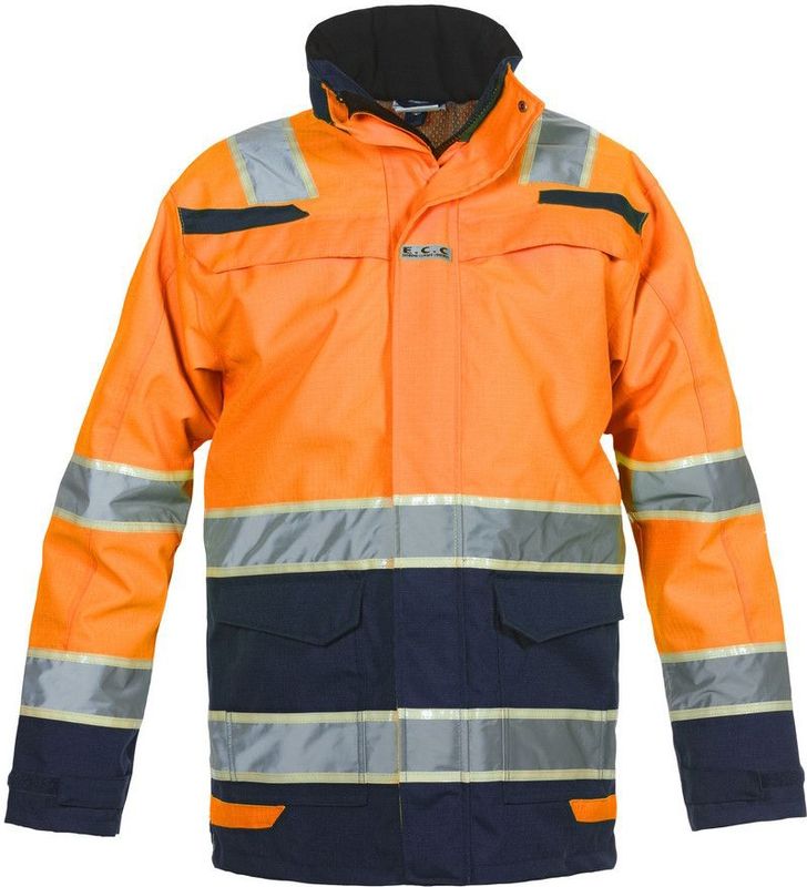 Hydrowear Italië En20471 Parka Italie Fluor Oranje/Marine maat S